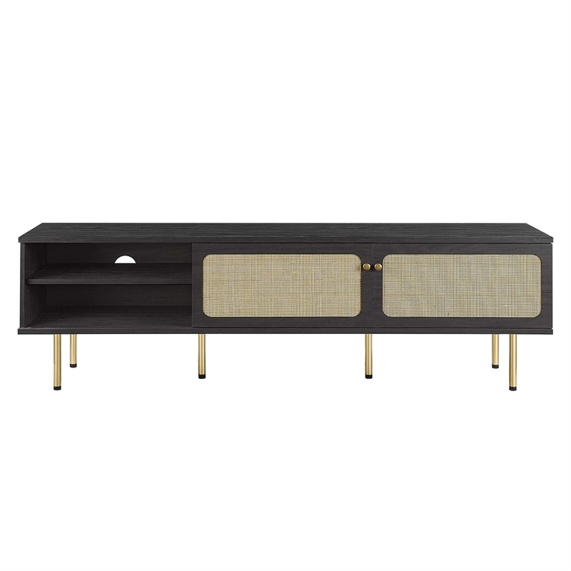 Modway Cambria Rattan and Particleboard TV Stand for TVs up to 70