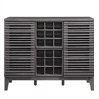 Modway Render Particleboard and Laminate Bar Cabinet in Charcoal