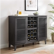 Modway Render Particleboard and Laminate Bar Cabinet in Charcoal