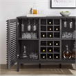 Modway Render Particleboard and Laminate Bar Cabinet in Charcoal