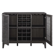 Modway Render Particleboard and Laminate Bar Cabinet in Charcoal