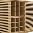 Modway Render Modern Style Particleboard and Laminate Bar Cabinet in Oak