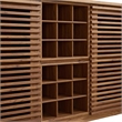 Modway Render Particleboard and Laminate Bar Cabinet in Walnut