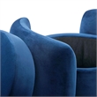 Modway Nebula Upholstered Performance Velvet Ottoman in Midnight Blue