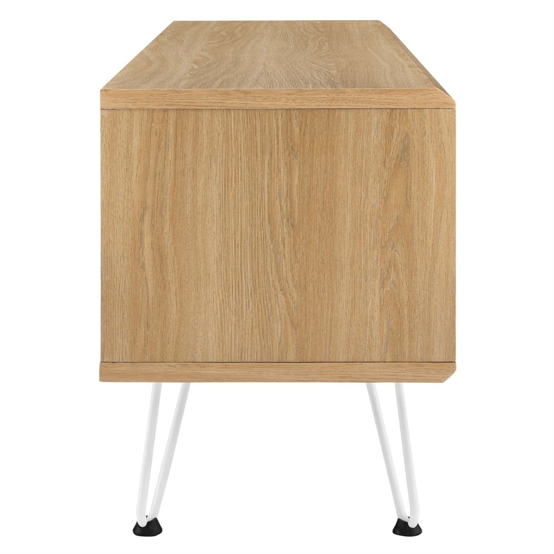 Modway Nomad Modern Wood Grain Laminate TV Stand for TVs up to 52