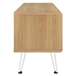 Modway Nomad Modern Wood Grain Laminate TV Stand for TVs up to 52