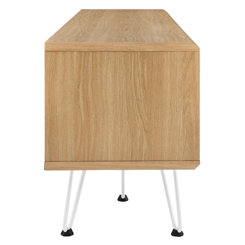 Modway Nomad Modern Wood Grain Laminate TV Stand for TVs up to 65