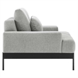Modway Proximity Upholstered Polyester Fabric Loveseat in Light Gray
