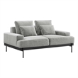 Modway Proximity Upholstered Polyester Fabric Loveseat in Light Gray