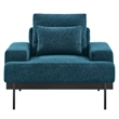 Modway Proximity Upholstered Polyester Fabric Armchair in Azure Blue