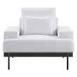 Modway Proximity Upholstered Polyester Fabric Armchair in White