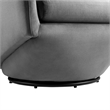 Modway Series Performance Velvet Fabric and Iron Swivel Chair in Gray