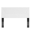 Modway Patience Channel Tufted Velvet Full/Queen Headboard in White