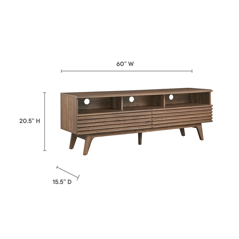 Modway Render Particleboard and Laminate TV Stand for TVs up to 66