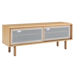 Modway Kurtis Modern MDF and Particleboard TV Stand for TVs up to 52&quot in Oak