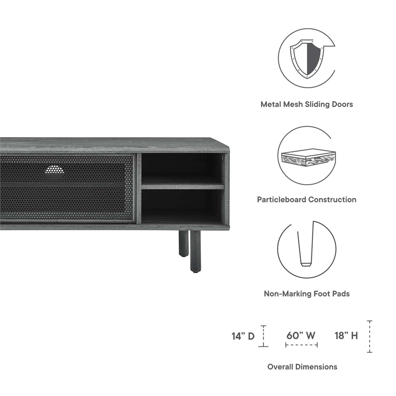Modway Kurtis MDF and Particleboard TV Stand for TVs up to 65