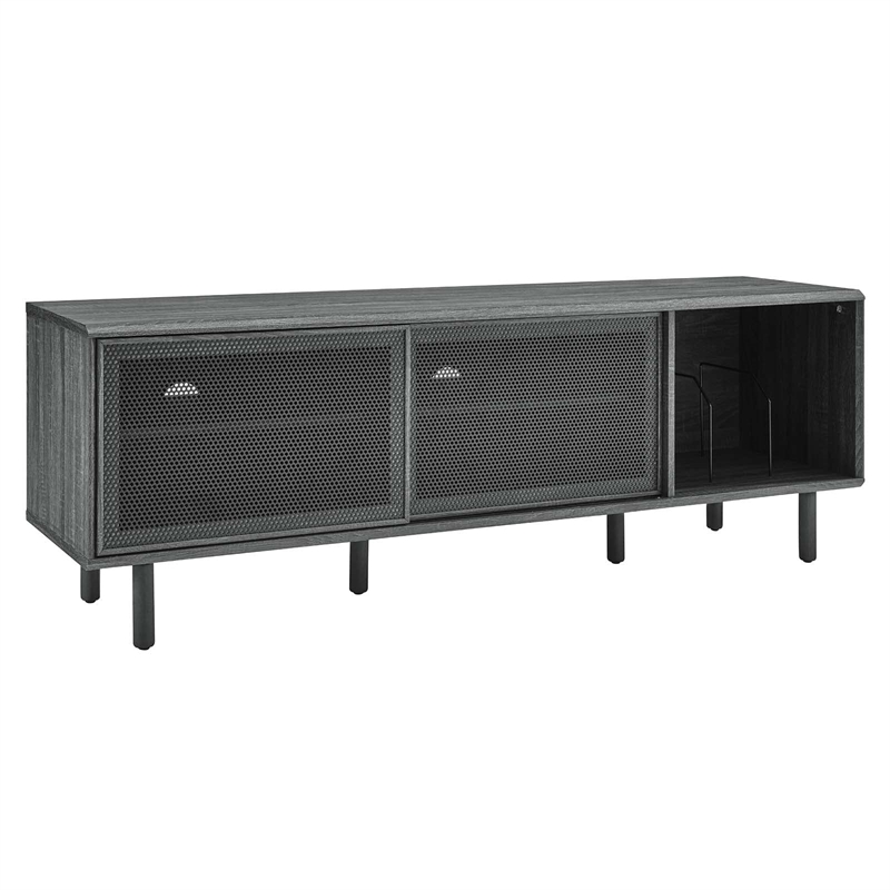 Modway Kurtis MDF Particleboard TV and Record Stand for TVs up to 65