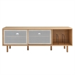 Modway Kurtis MDF Particleboard TV and Record Stand for TVs up to 65