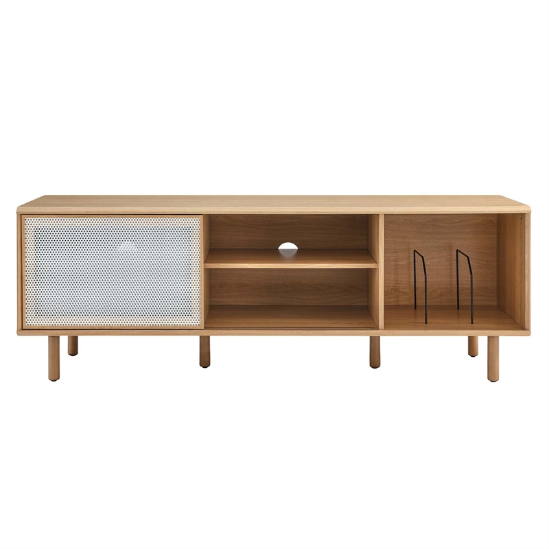 Modway Kurtis MDF Particleboard TV and Record Stand for TVs up to 65