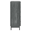 Modway Render 5-Drawer Modern Particleboard Wood Dresser Chest in Charcoal