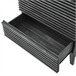 Modway Render 5-Drawer Modern Particleboard Wood Dresser Chest in Charcoal