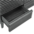 Modway Render 6-Drawer Modern Particleboard Wood Dresser in Charcoal