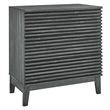 Modway Render 3-Drawer Modern Particleboard Wood Bachelors Chest in Charcoal