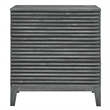 Modway Render 3-Drawer Modern Particleboard Wood Bachelors Chest in Charcoal