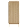 Modway Soma 5-Drawer Rattan MDF and Particleboard Chest in Oak