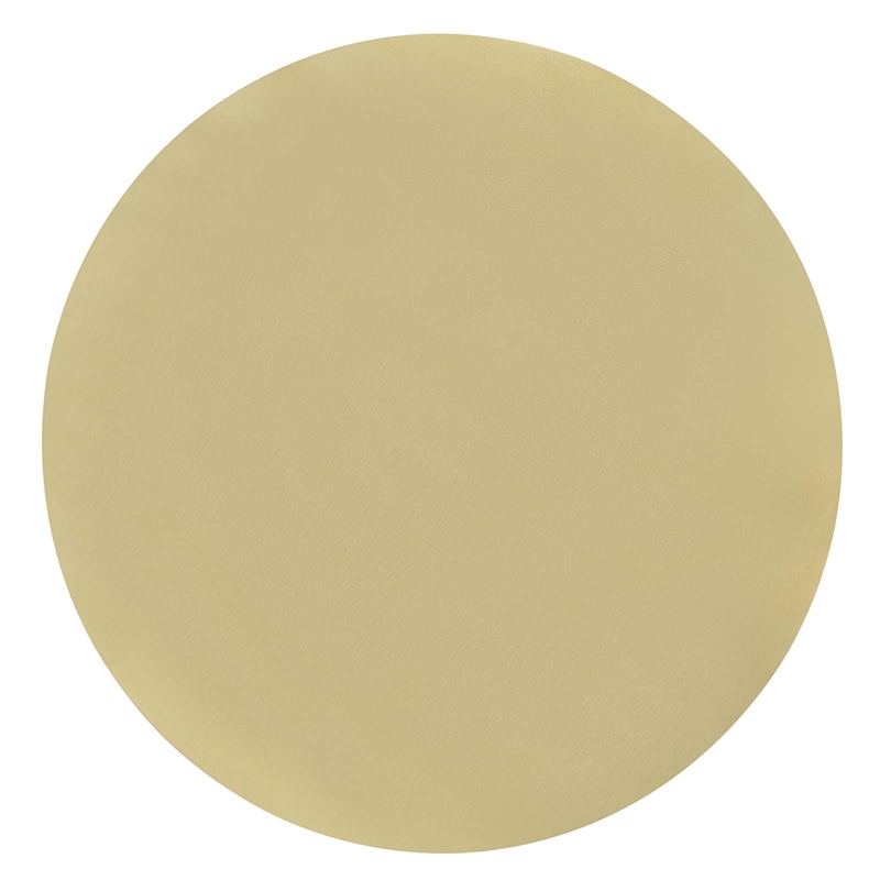 Modway Aliza Round Iron Metal & Marble Side Table in Brass and White