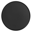 Modway Maren Round Iron Metal Side Table with Conical Pedestal Base in Black
