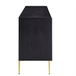 Modway Alchemist Wood & Metal Storage Cabinet Sideboard in Black/Gold