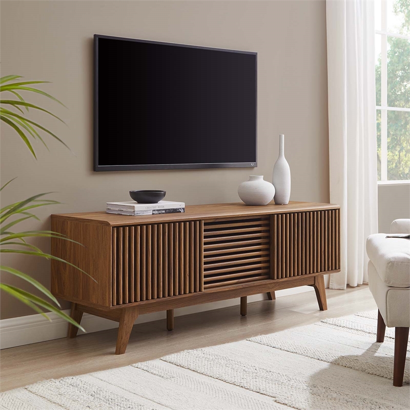 Modway Iterate Modern Wood TV Stand for TVs up to 59