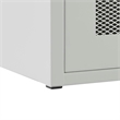 Modway Covelo Wall Mount Modern Metal Nightstand in Light Gray