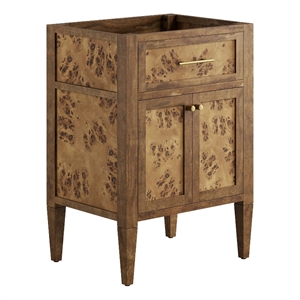 Modway Elysian 24&quot Modern Wood Bathroom Vanity Cabinet in Brown