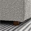 Modway Commix Upholstered Boucle Fabric Armless Chair in Light Gray