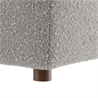 Modway Commix Upholstered Boucle Fabric & Solid Wood Ottoman in Light Gray