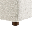 Modway Commix Upholstered Boucle Fabric Corner Chair in Ivory
