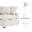 Modway Commix Upholstered Boucle Fabric Corner Chair in Ivory