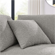 Modway Commix Upholstered Boucle Fabric Corner Chair in Light Gray