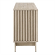 Modway Eudora Modern Wood Sideboard with Sliding Doors in Oak