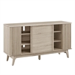 Modway Eudora Modern Wood Sideboard with Sliding Doors in Oak