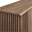 Modway Eudora Modern Wood Sideboard with Sliding Doors in Walnut
