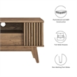 Modway Eudora Wood TV Stand for TVs up to 65