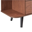 Modway Langston 6-Drawer Wood Sideboard with Splayed Base in Walnut and Gray