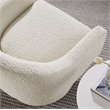 Modway Astral Upholstered Modern Boucle Fabric Swivel Chair in Ivory