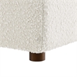 Commix Down Filled Overstuffed Boucle Fabric Armless Chair in Ivory
