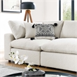 Modway Commix 4-Seater Upholstered Boucle Fabric Sectional Sofa in Ivory