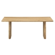 Modway Amistad Modern Wood Coffee Table with Adjustable Foot Pads in Oak
