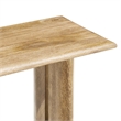 Modway Amistad Wood Console Table with Adjustable Foot Pads in Oak